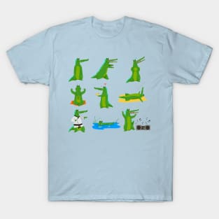 Alligator Cartoon Funny T-Shirt